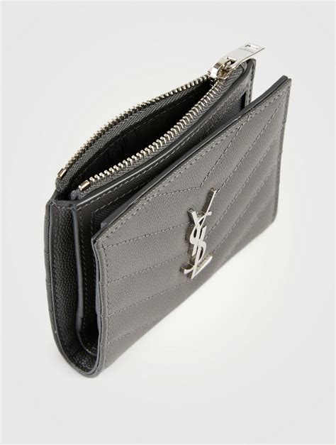 ysl wallet card holder|ysl zipped card holder.